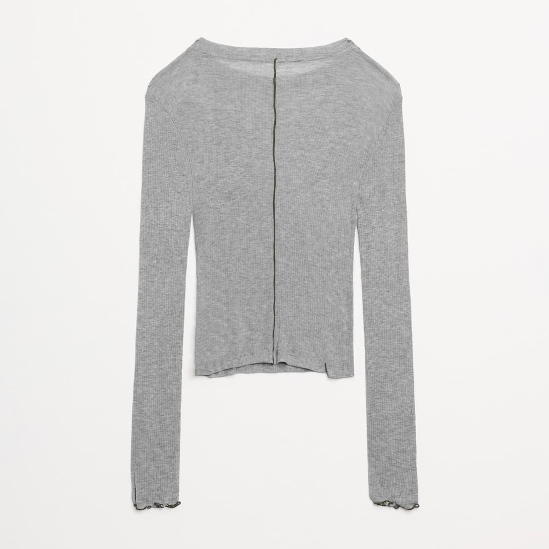 더일마 롤랑 라운드넥 탑 그레이(택안뗀 새상품) 상품이미지2