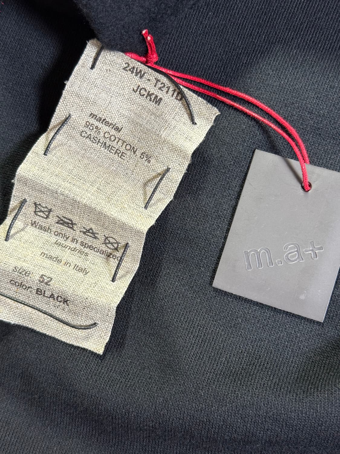 [52] ma+ 엠에이크로스 롱슬리브 티셔츠 블랙 상품이미지8