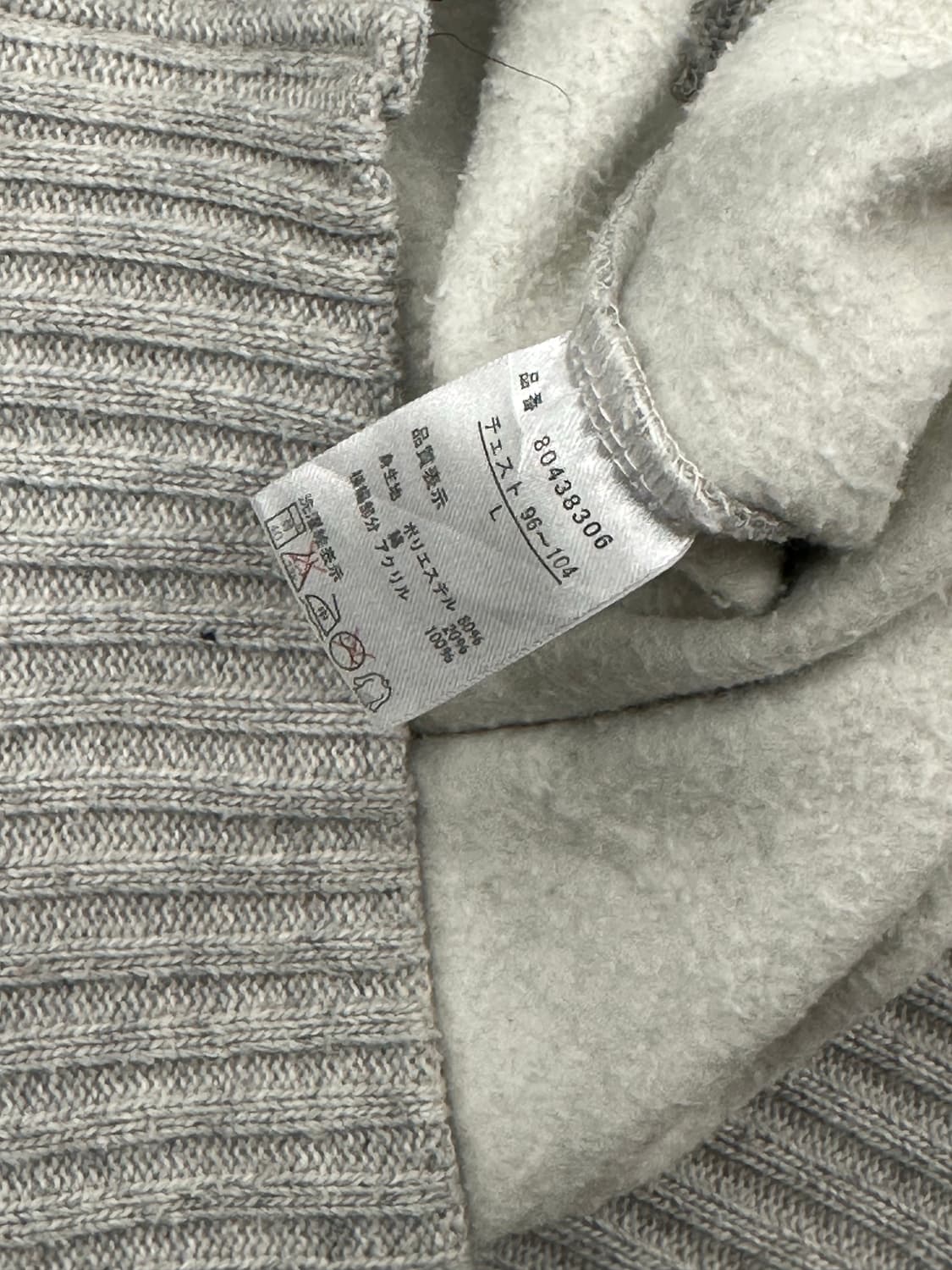 L)Japanese vintage 여성 패치 디테일 그레이 후드집업 상품이미지4