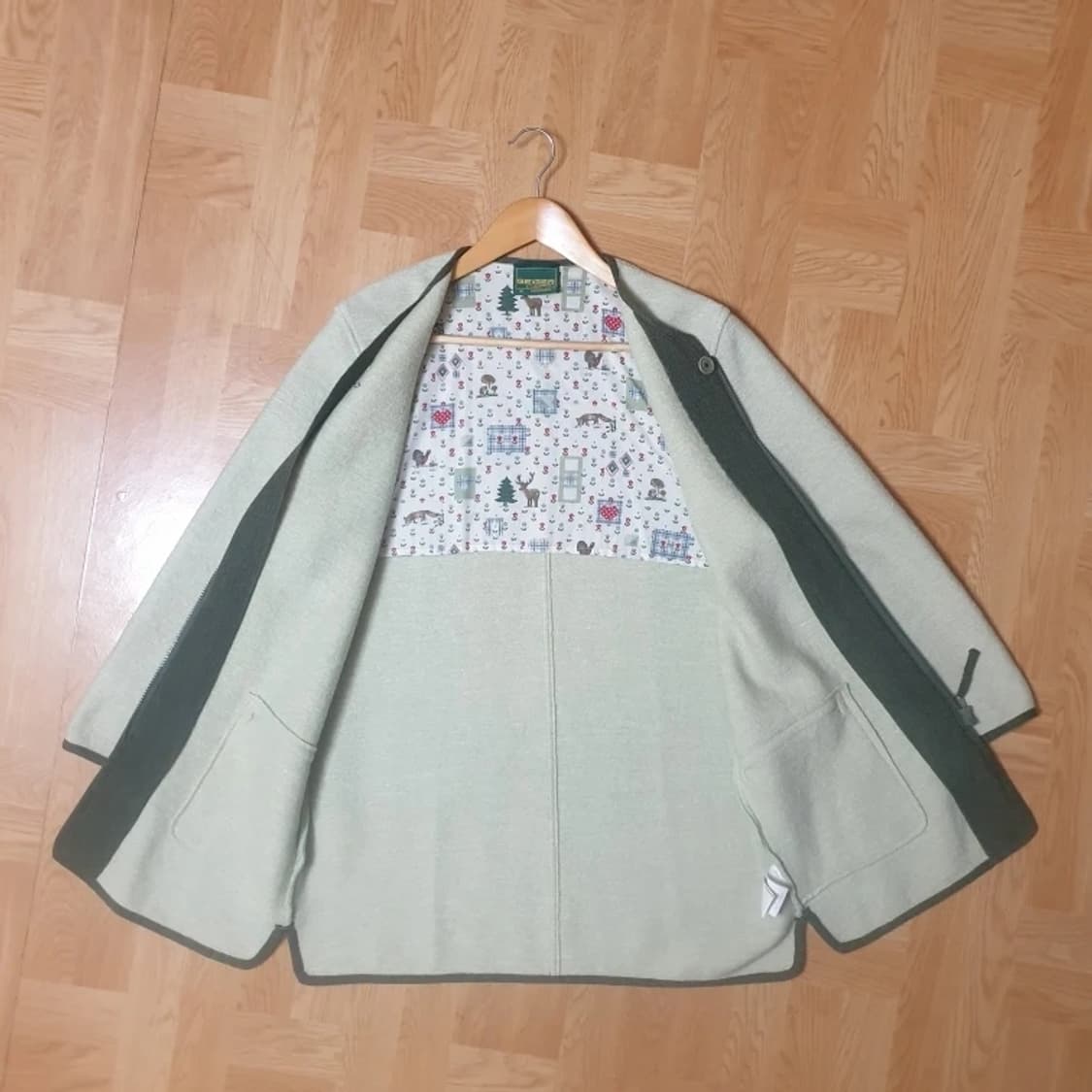 GEIGER 가이거 컬렉션라인 자수 퀼트안감 포인트 집업 가디건 자켓 상품이미지5