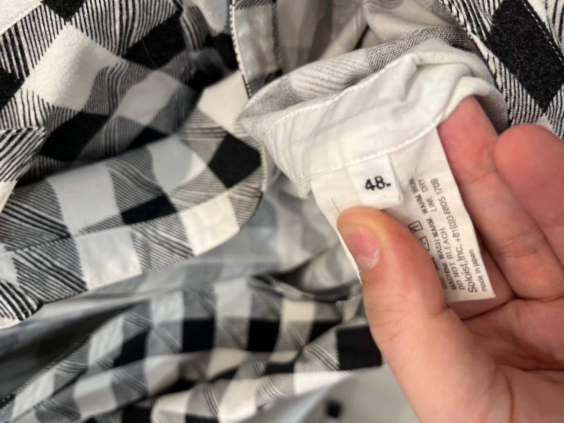 솔로이스트 17SS 풀오버 체크셔츠 상품이미지5