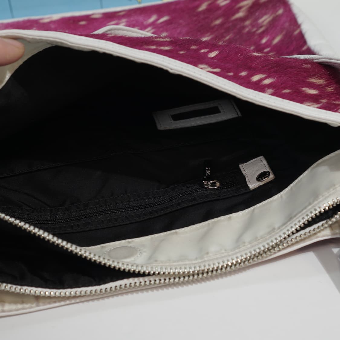 요지야마모토 Ysaccs 포니 헤어 레더 백 상품이미지9