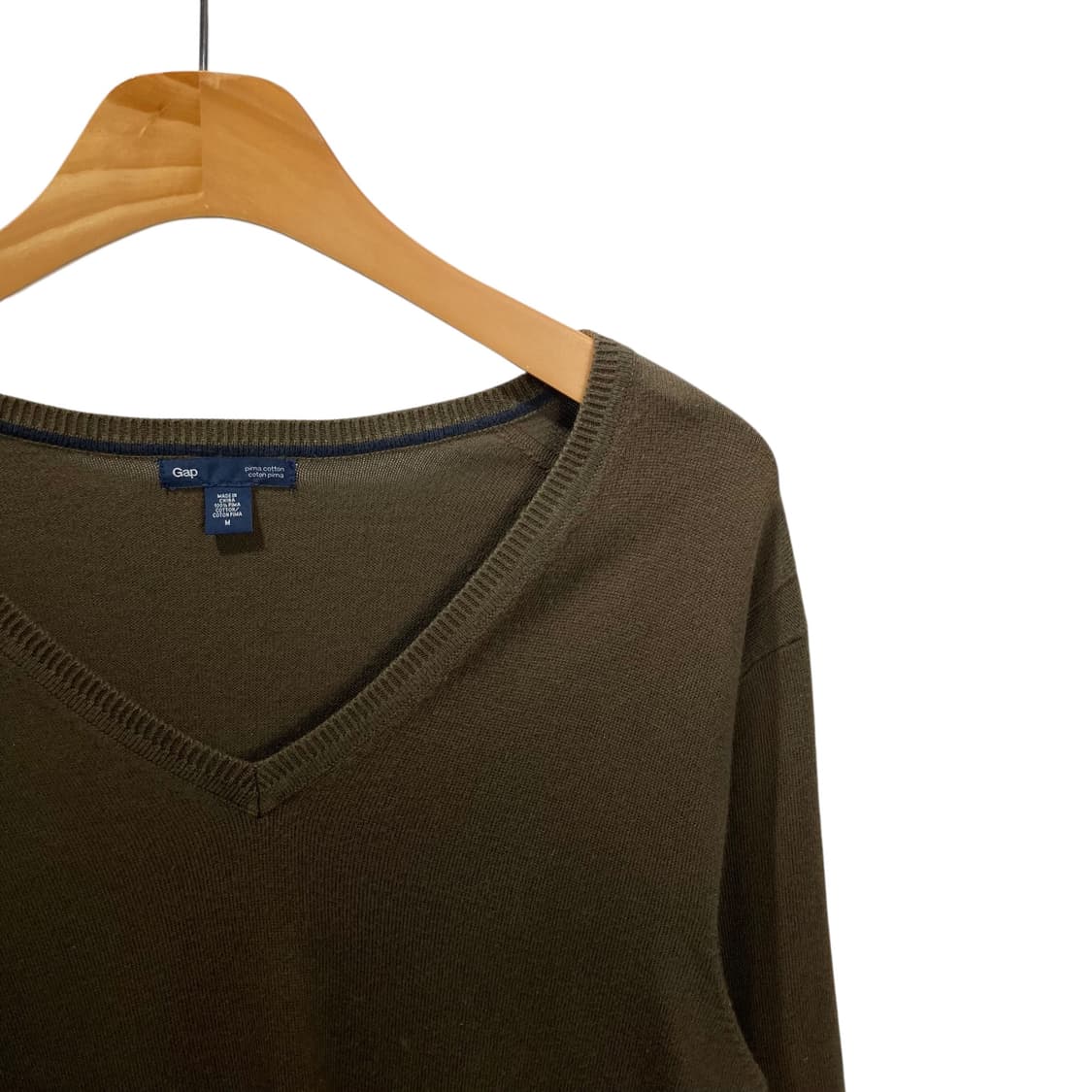 GAP 카키 브이넥 니트 상품이미지3
