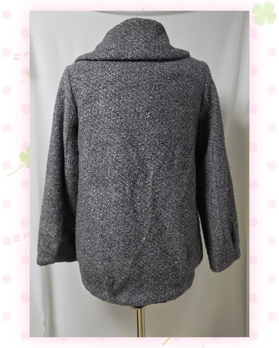 시네마클럽 그레이 부클레 코트 상품이미지4