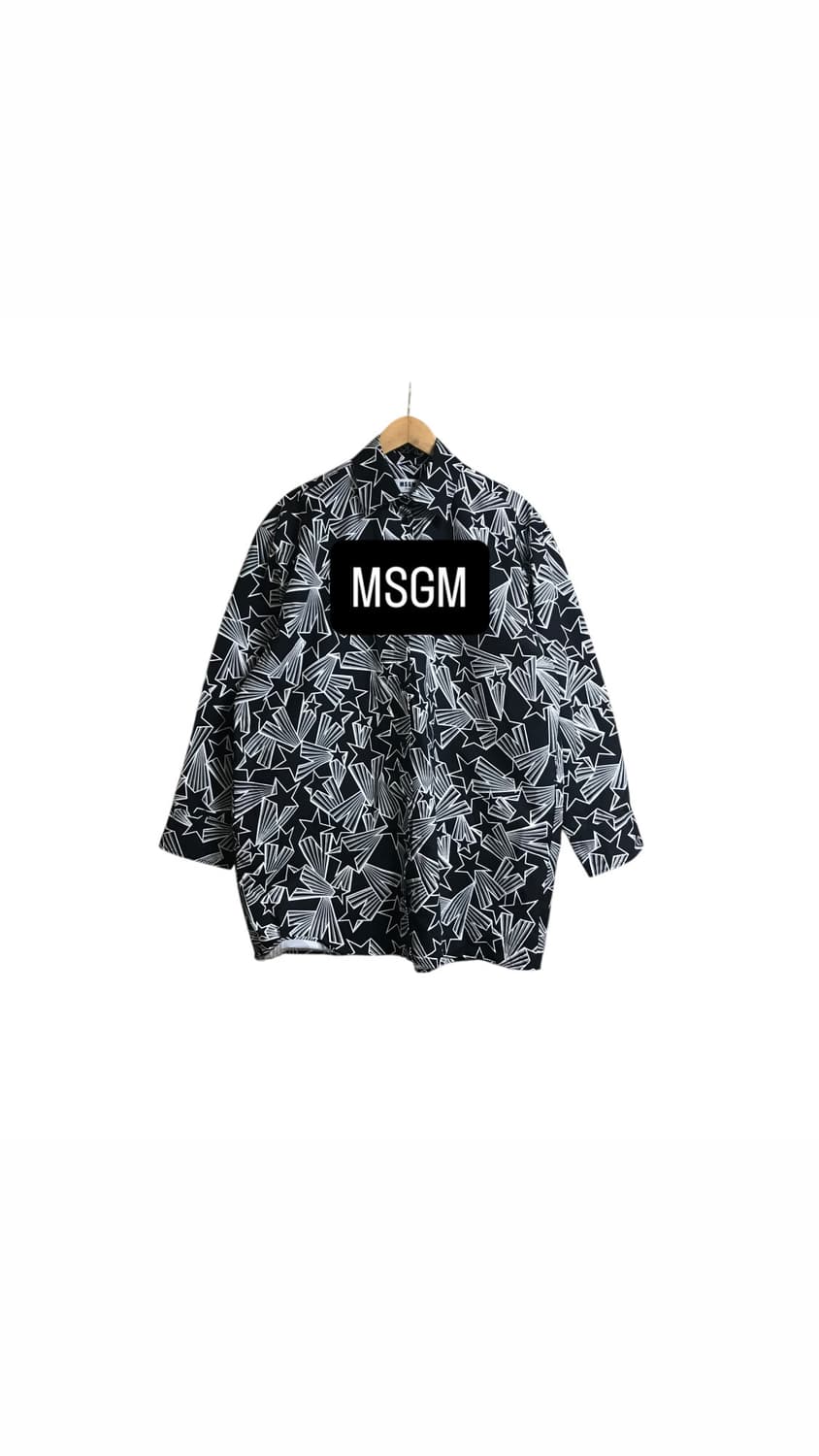 MSGM 별 패턴 대장급 셔츠 상품이미지1