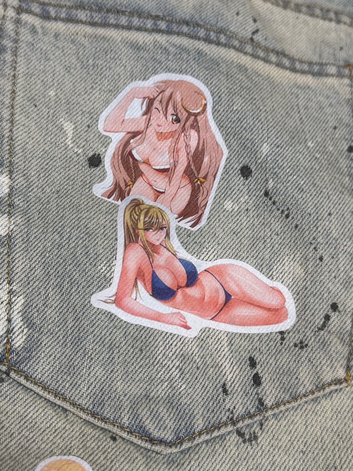 💥 병맛 감성 2D 페인트 7부 팬츠 💥 상품이미지3