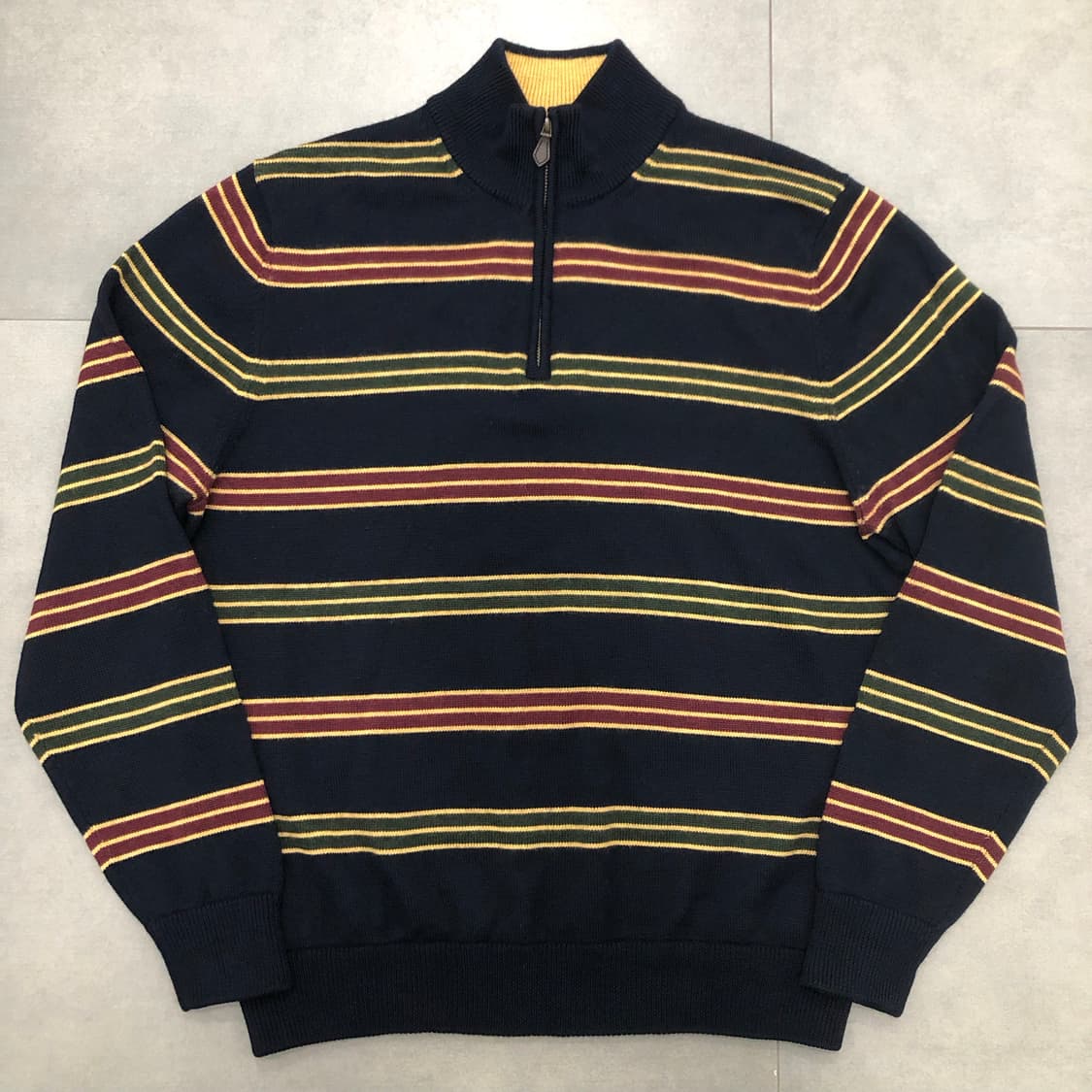 브룩스브라더스 메리노울100% 반집업 니트 스웨터 L 상품이미지1