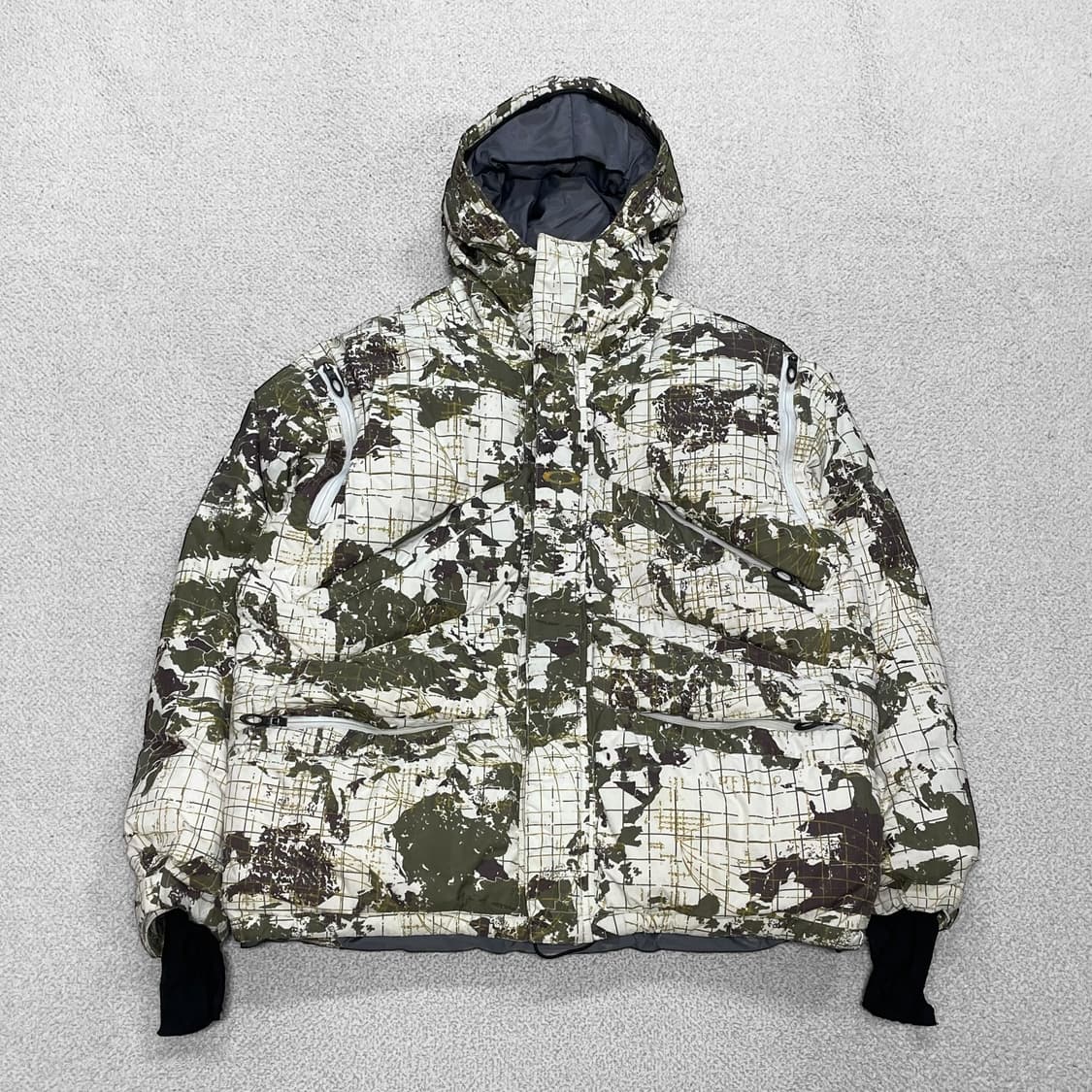 오클리 Oakley 00s 월드맵 하이드로 퓨어 패딩 자켓 상품이미지1