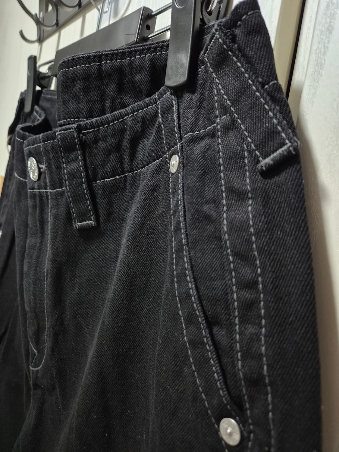 (타임세일)(새상품)트루릴리젼 블랙 와이드 데님 팬츠 상품이미지5