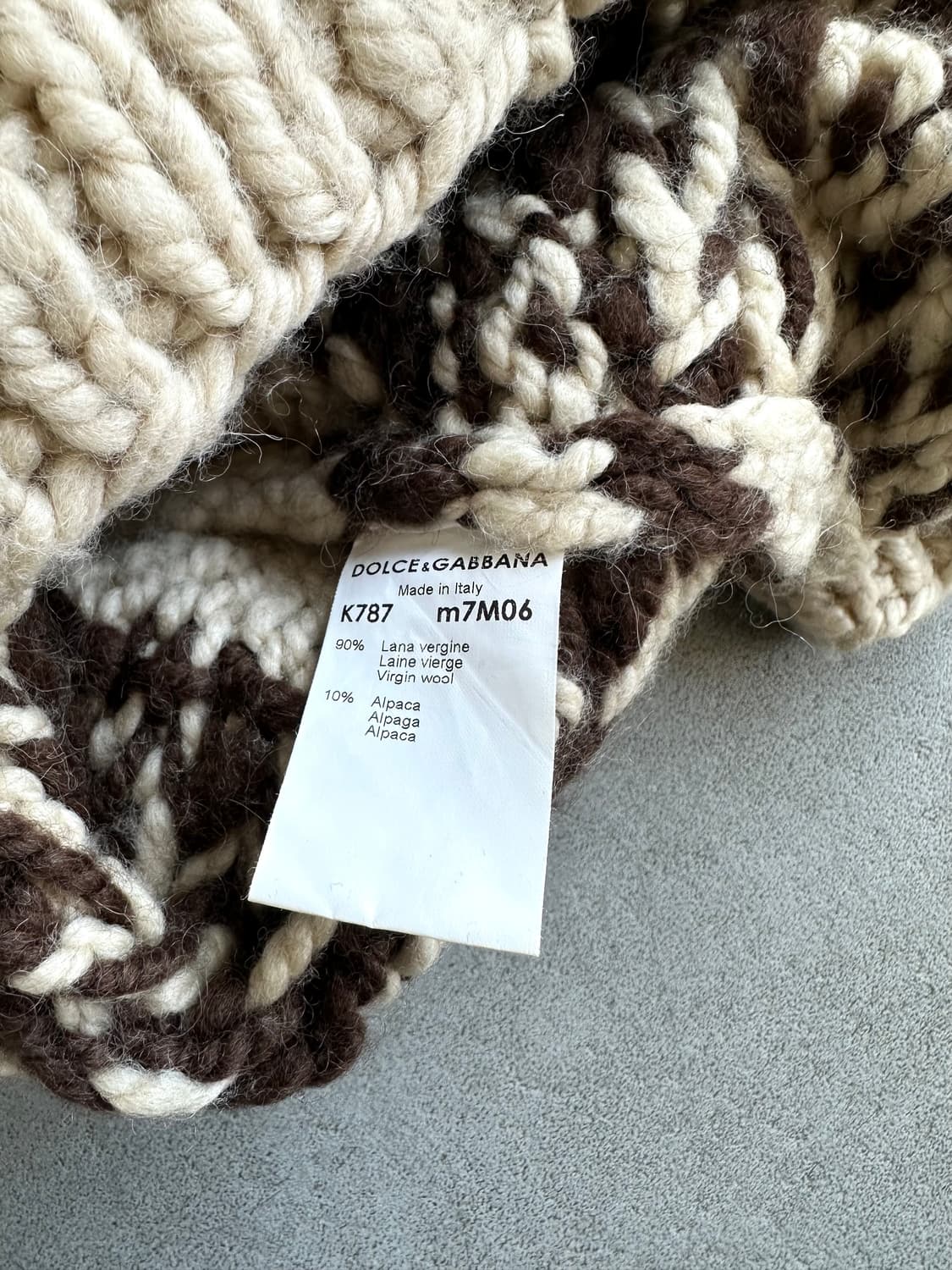 돌체앤가바나 2000s 하이넥 코위찬 니트 상품이미지5