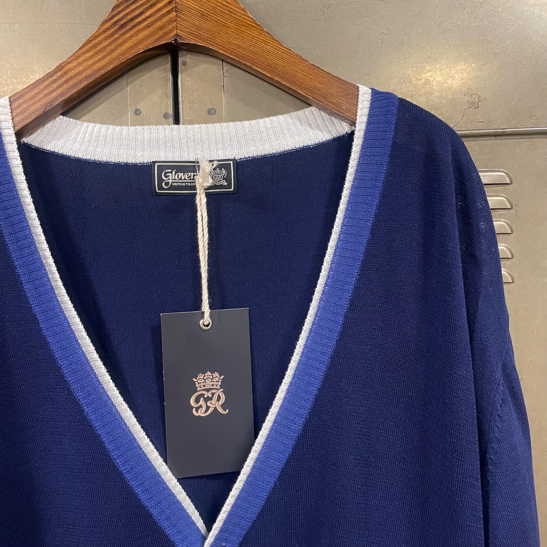 [택포](새상품)글로버올 가디건 네이비 L 상품이미지2