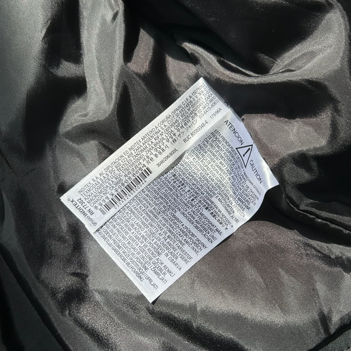 자라 블랙 라이더 가죽 자켓 상품이미지8