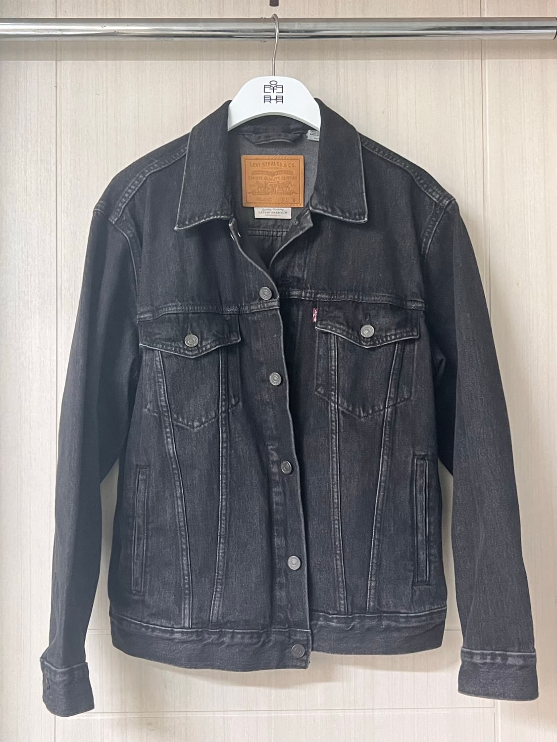 리바이스 릴렉스핏 트러커 흑청 상품이미지3