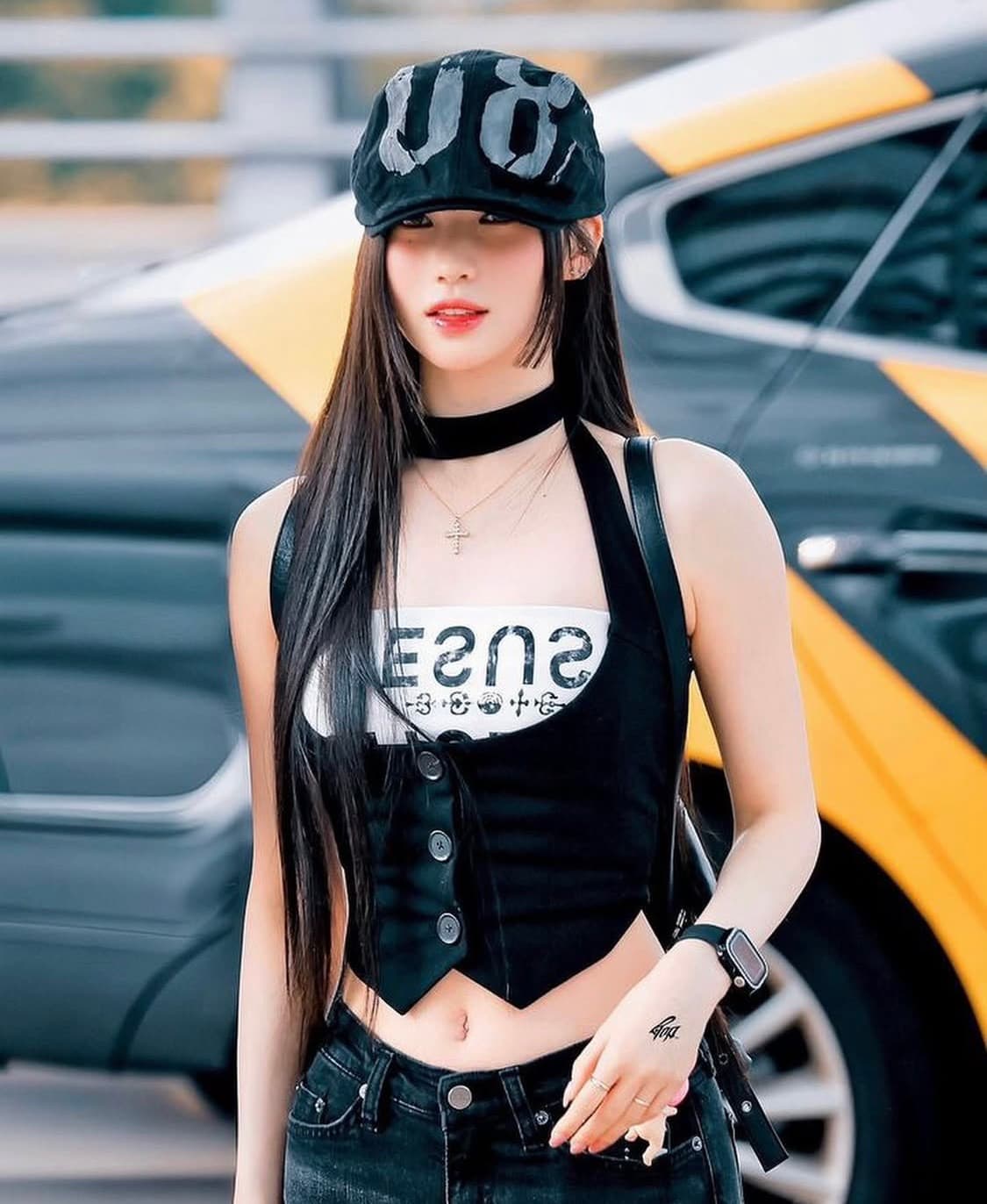 온스카 빈티지 헌팅캡 블랙 상품이미지2