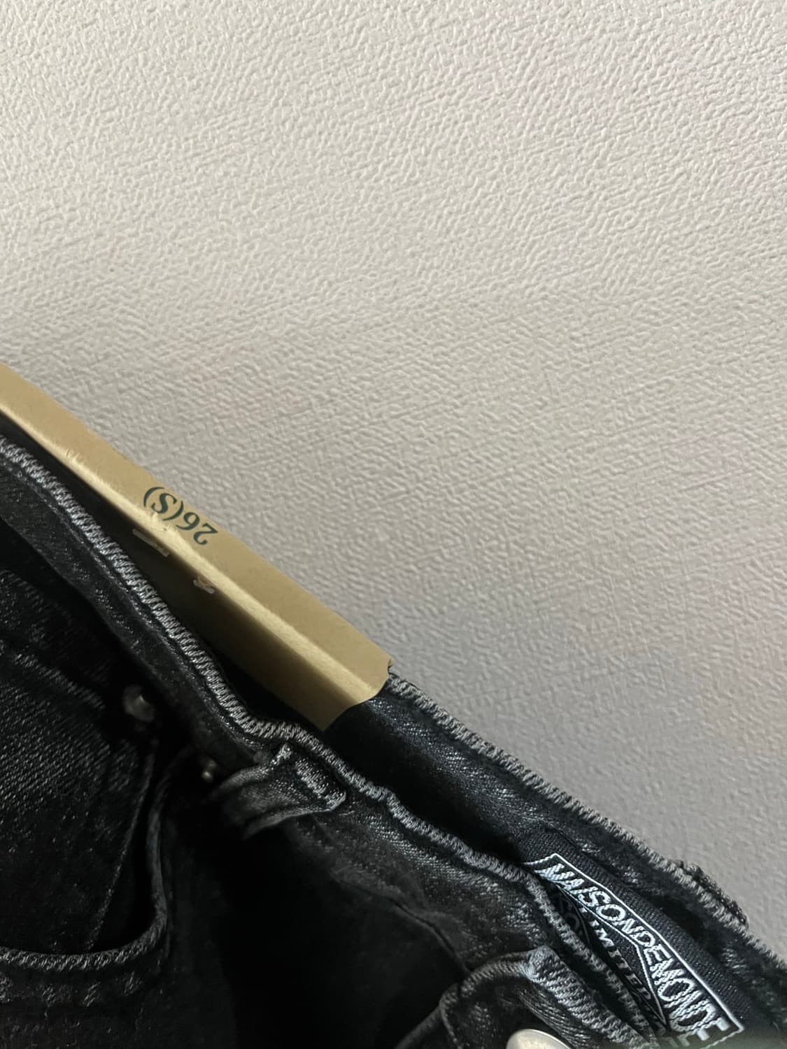 흑청세미부츠컷와이드기모데님(S) 상품이미지7