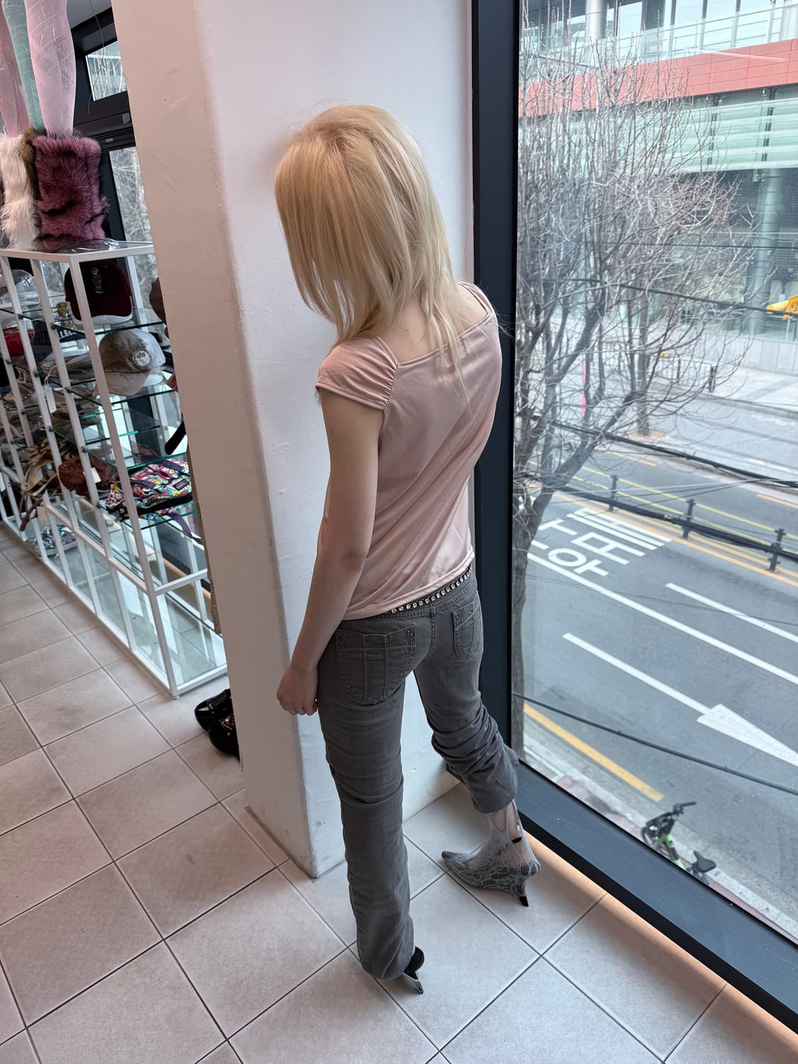 gray skinny jeans 상품이미지5