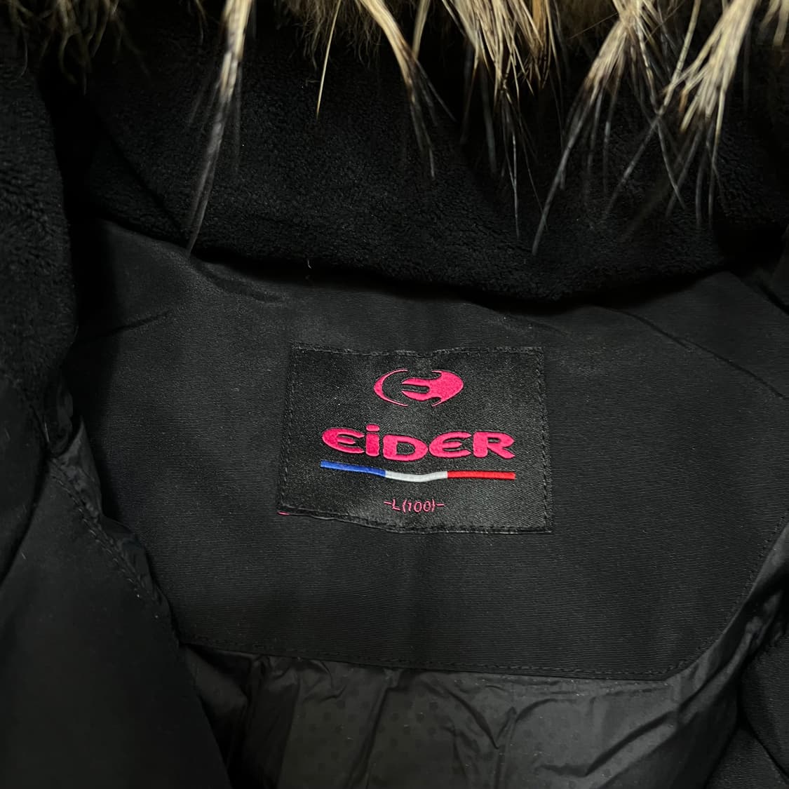 아이더 여성 덕다운 퍼후드 사파리 롱패딩 점퍼 [블랙] L/100 상품이미지5