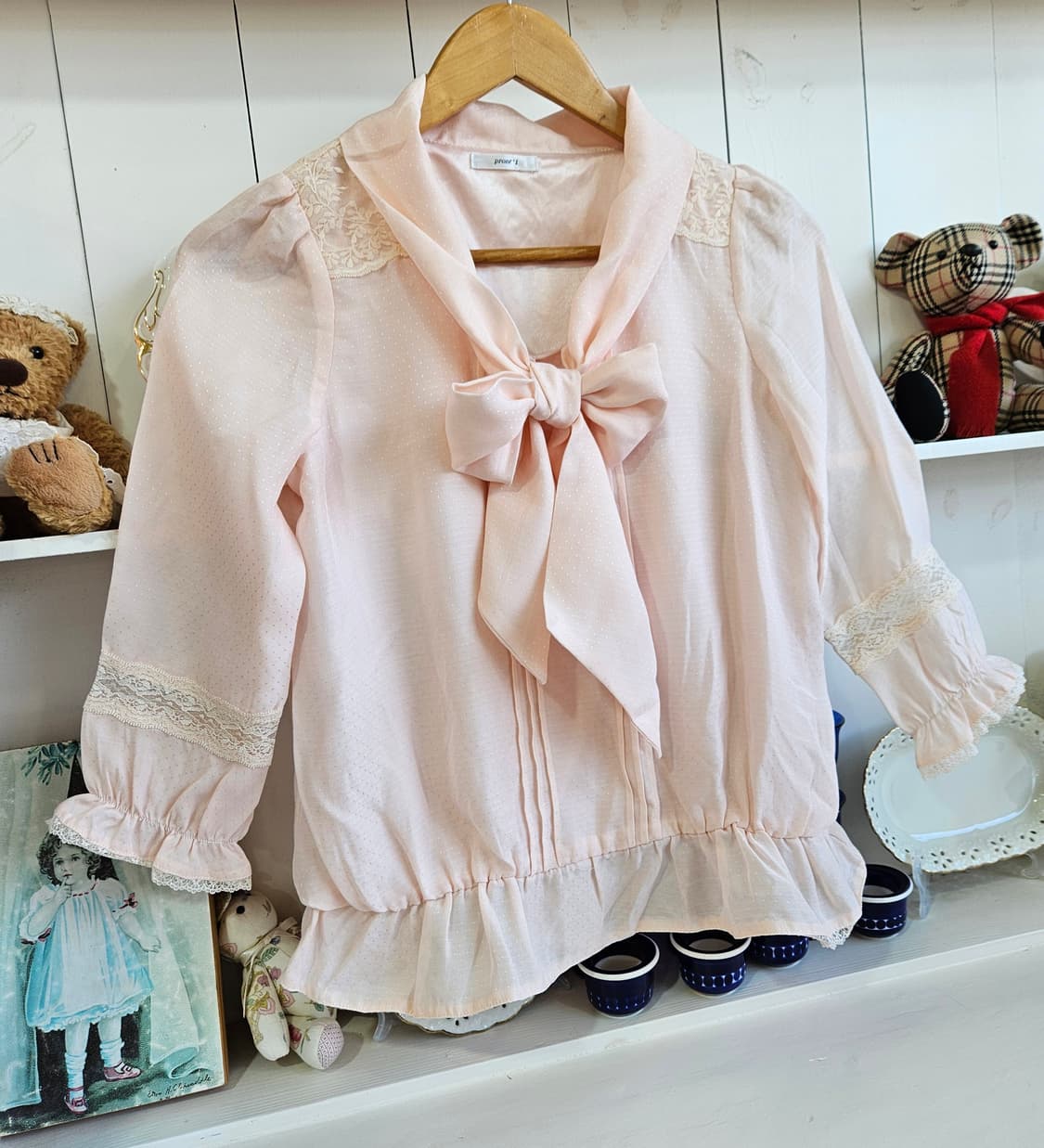 리본 블라우스 상품이미지2