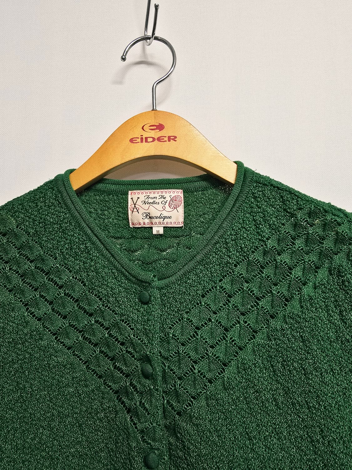 비꼴리끄 그린 숏 가디건m 상품이미지2