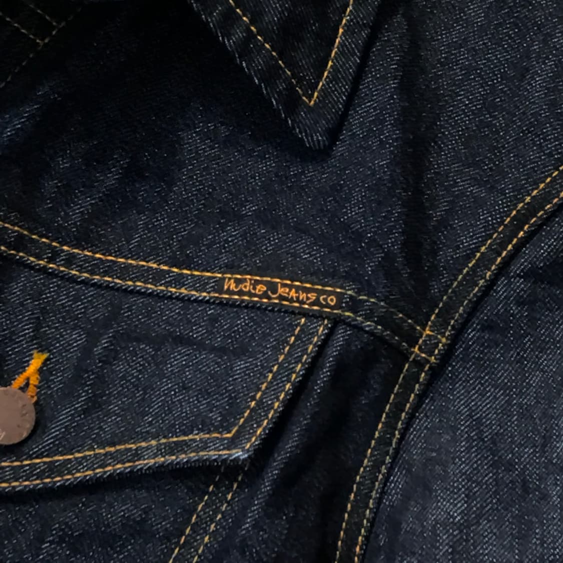 누디진 인디고 생지 데님 트러커자켓 남성 102 여성 루즈핏  상품이미지4