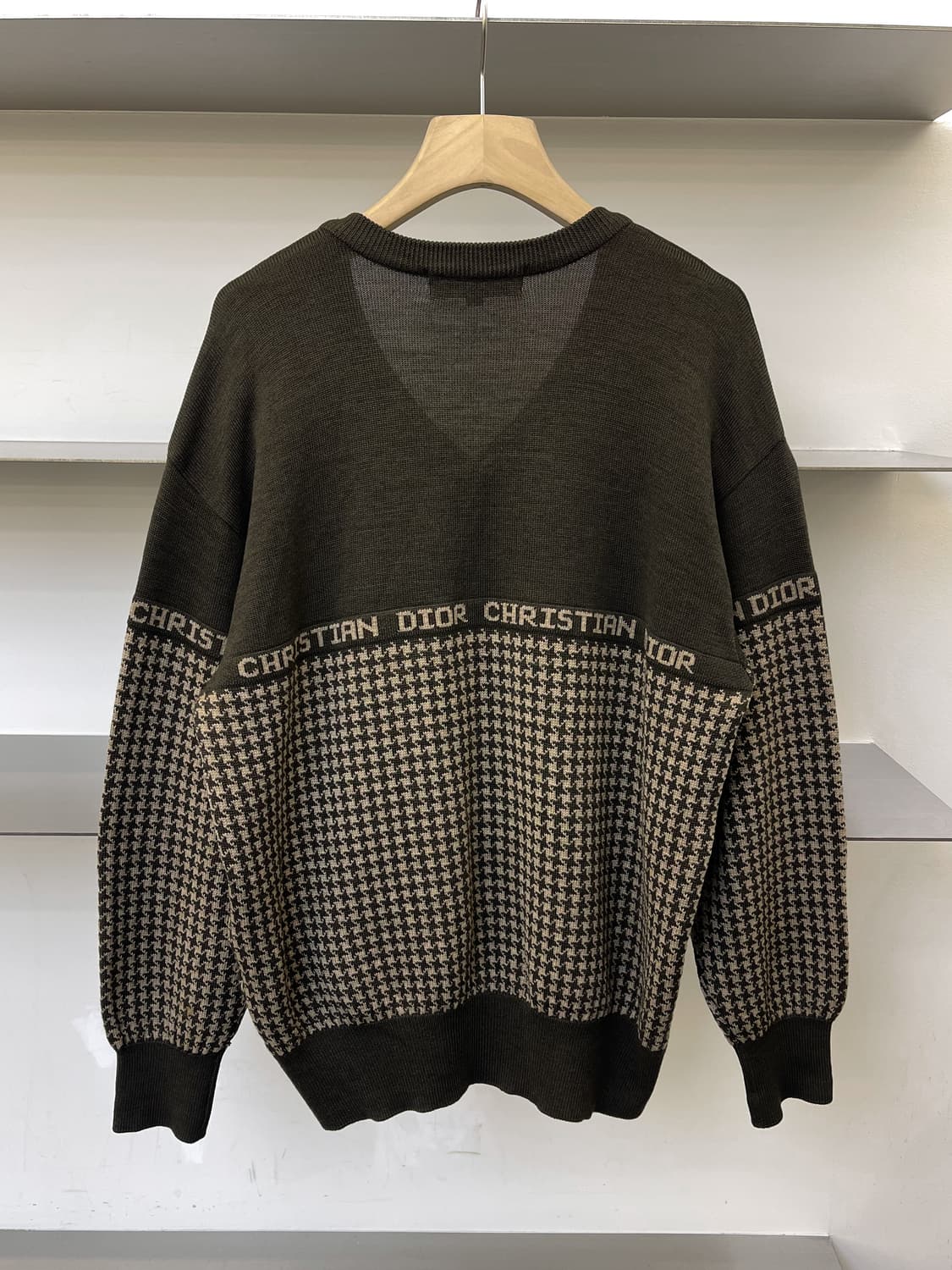 크리스찬 디올 90s 스펠 로고 울 스웨터 상품이미지4