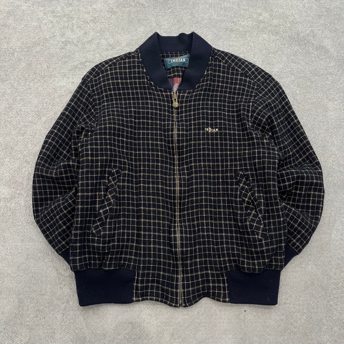 95 INDIAN 체크 봄버 자켓 상품이미지1