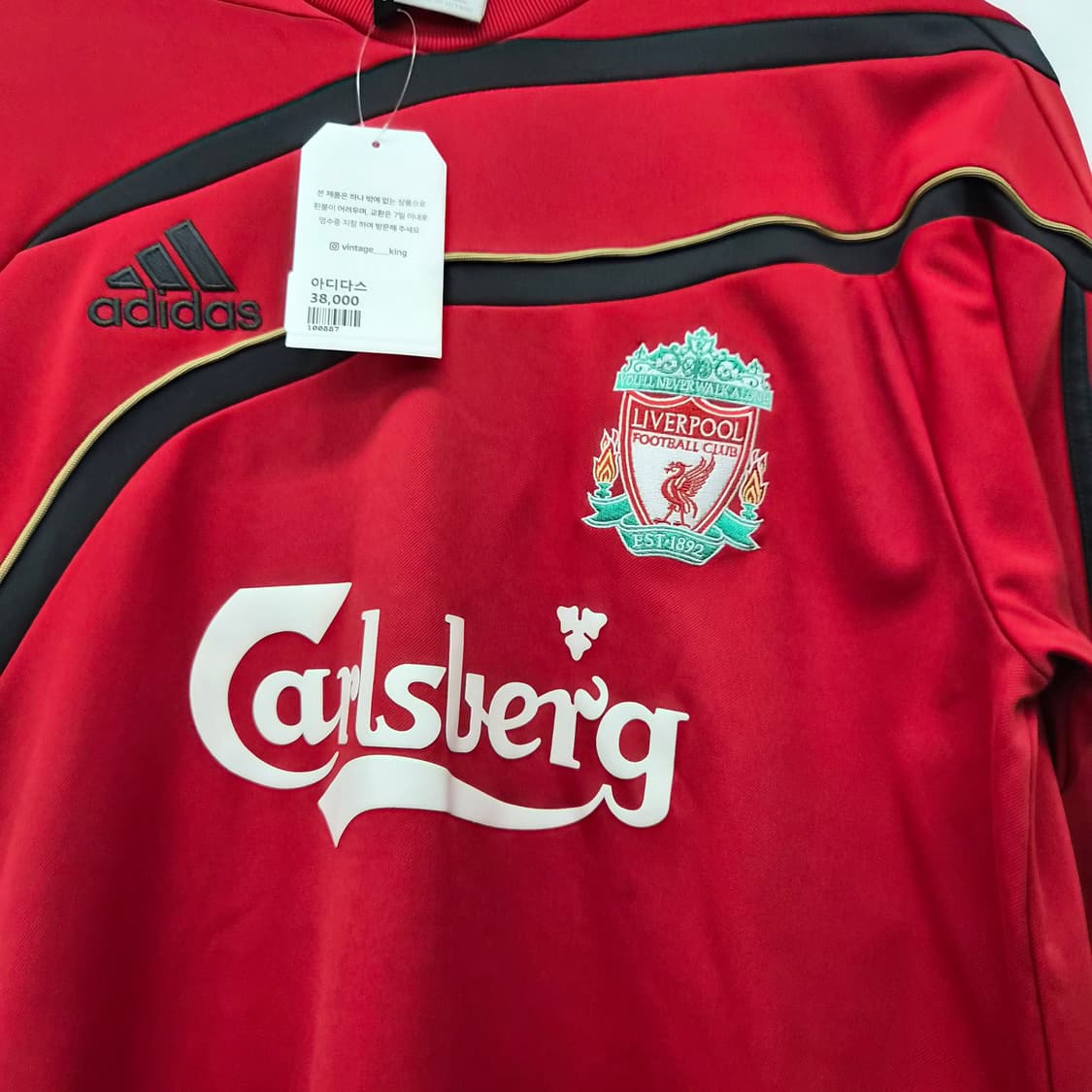 아디다스 리버풀 칼스버그 맨투맨 티셔츠 남성 XL 상품이미지2