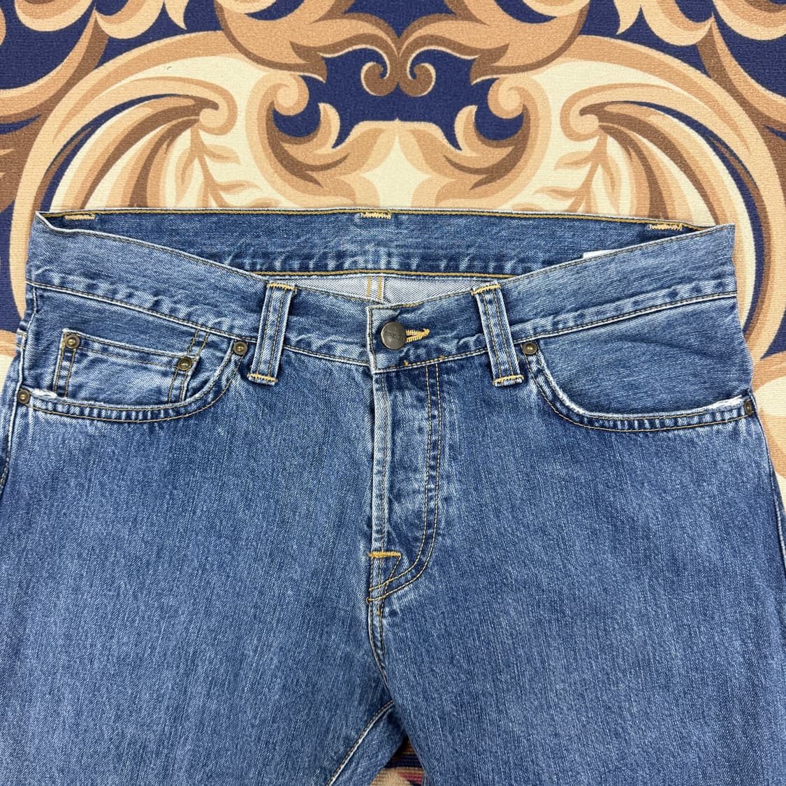 (29)칼하트 WIP 뷰캐너 중청 데님팬츠 상품이미지4