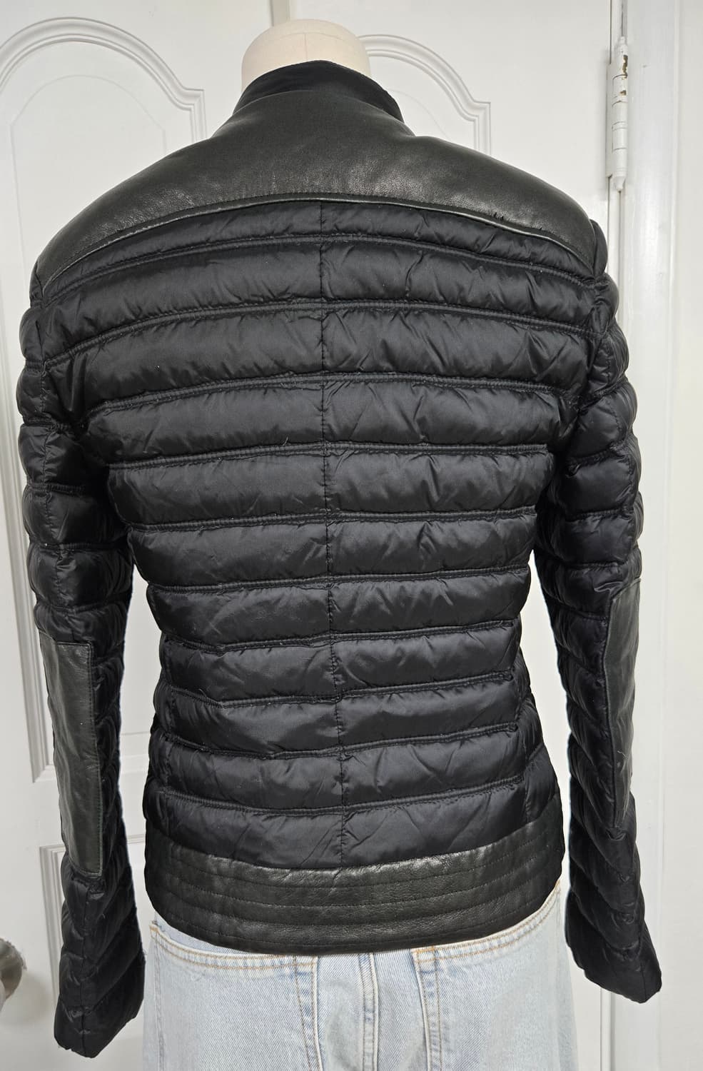 마쥬 양가죽배색 다운라이더자켓 상품이미지4