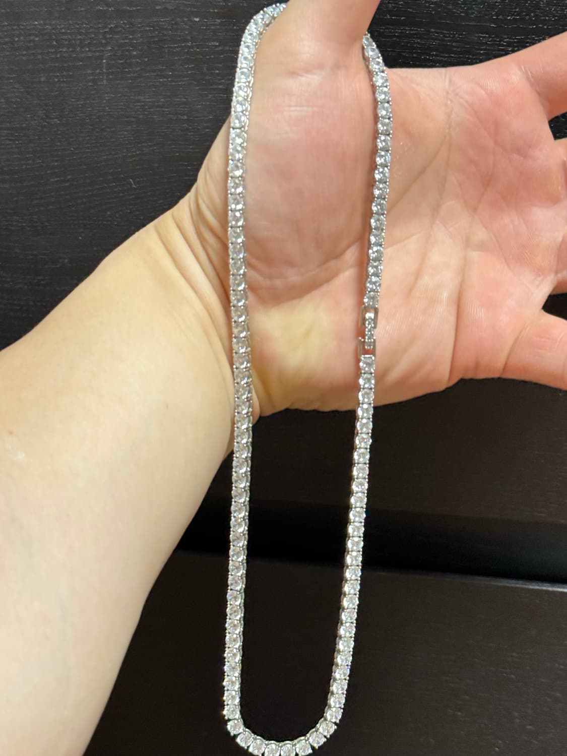 4mm 테니스체인 목걸이 45cm ㅍㅍ 상품이미지1