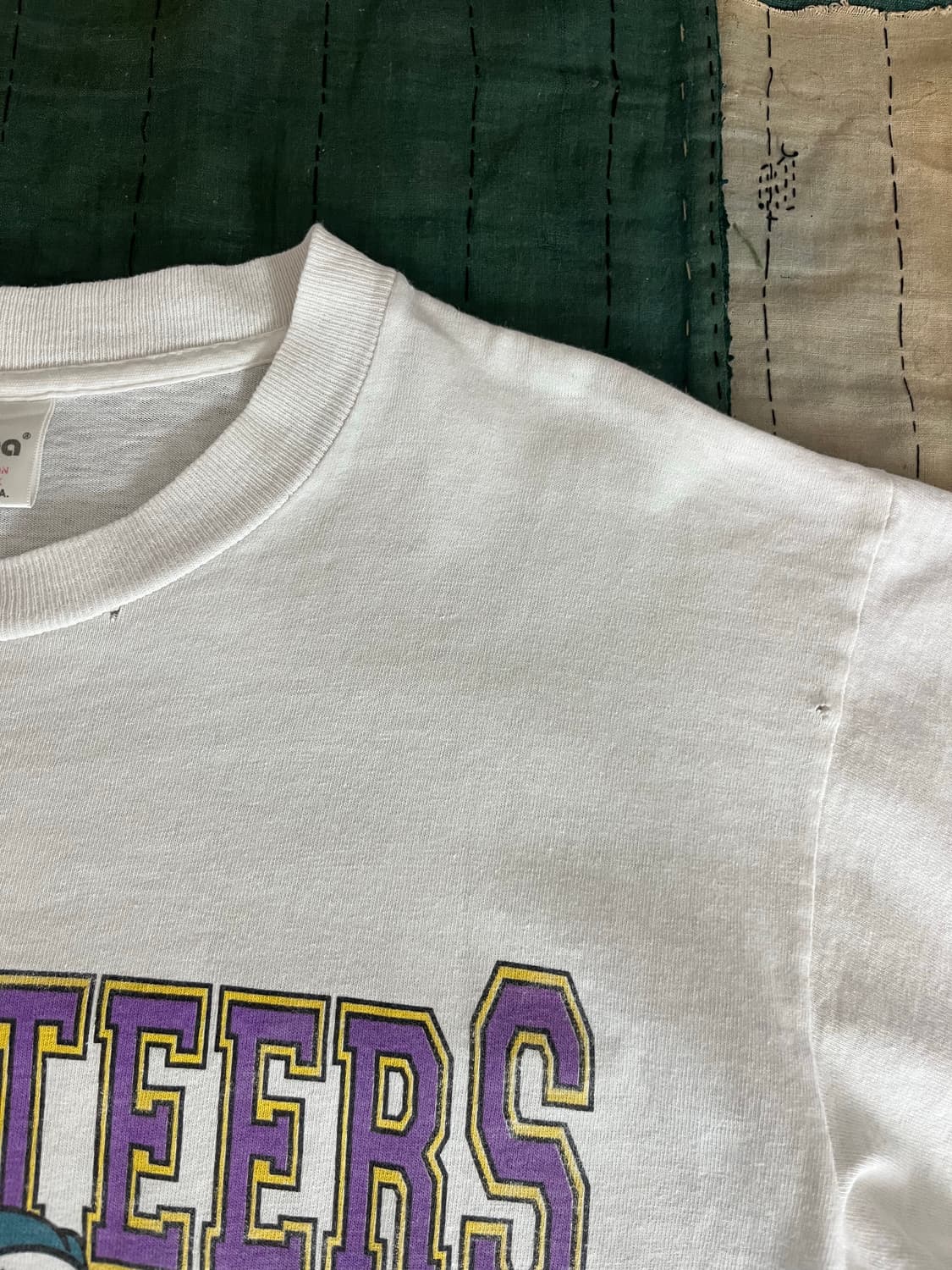 90s USA Murina 빈티지 뽀빠이 하키 싱글스티치 티셔츠 상품이미지6