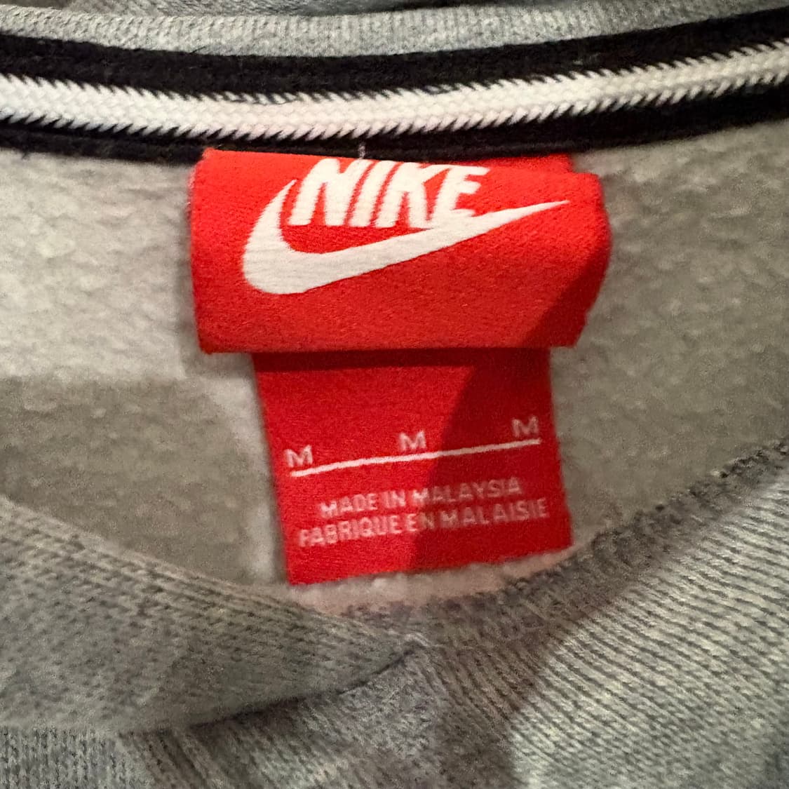 나이키 기모 후드티 그레이 M 상품이미지6