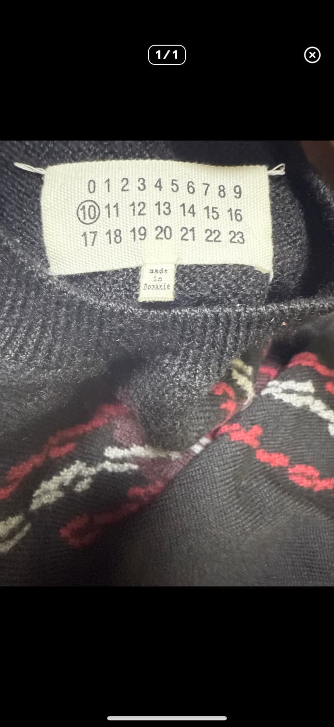 마르지엘라 디스트로이드 니트 M 상품이미지4