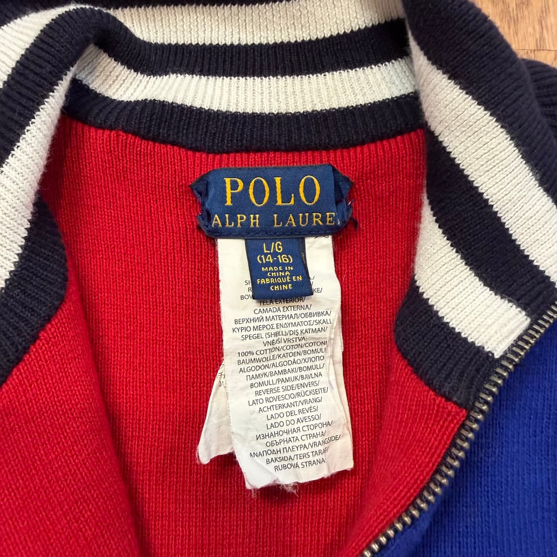 폴로 랄프로렌 빅포니 리버서블 니트 집업  상품이미지4