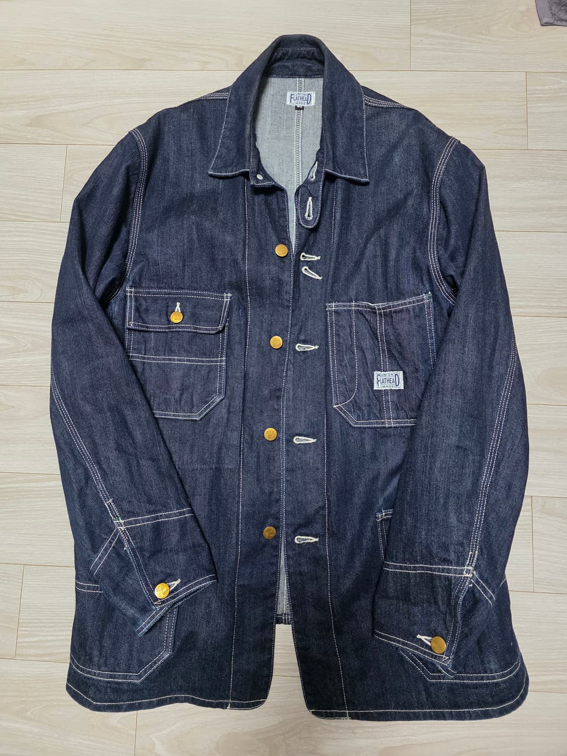 The Flat Head 10온스 셀비지 데님 초어자켓 상품이미지2