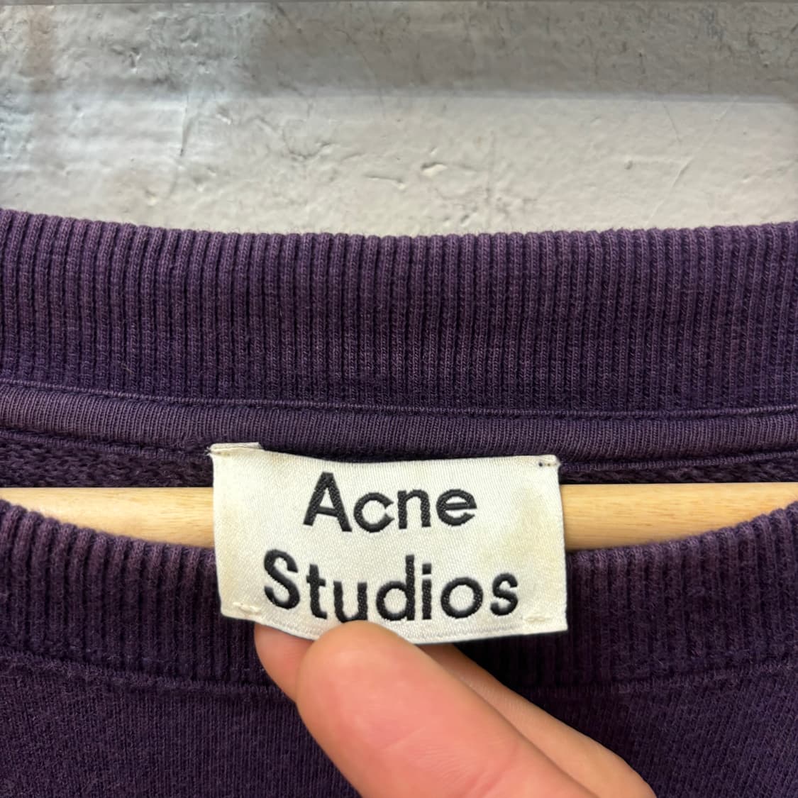 아크네 스튜디오 스톡홀름 퍼플 스웻셔츠 M 상품이미지6