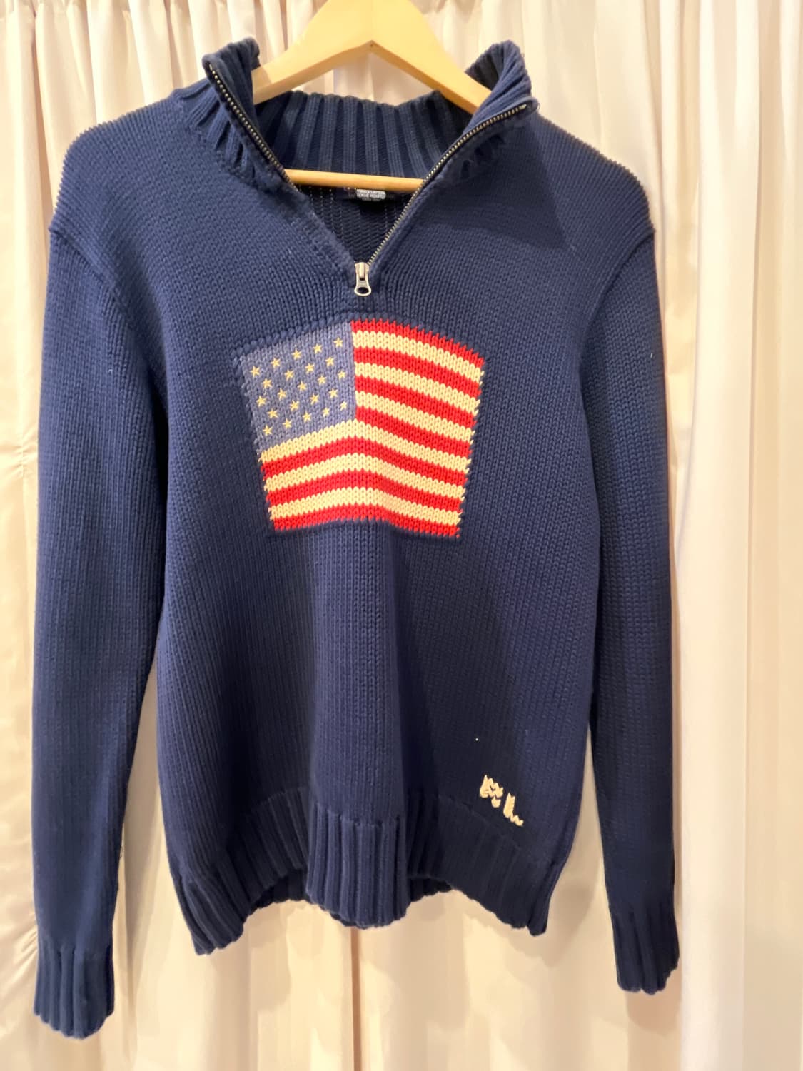 폴로 랄프로렌 성조기 쿼터집업 55-66 상품이미지2