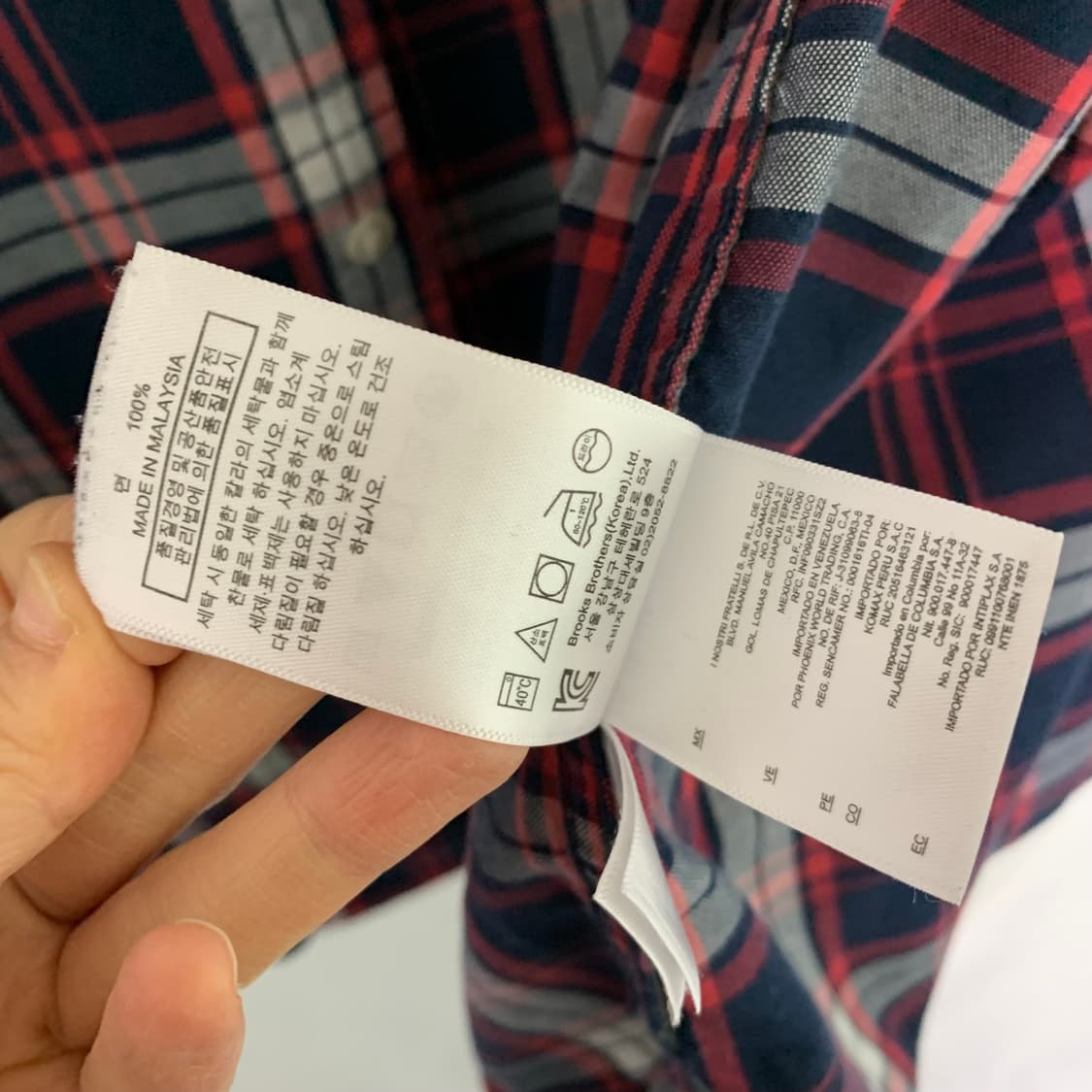 브룩스브라더스 체크 셔츠 남방 M 00s 빈티지 남녀공용 상품이미지6