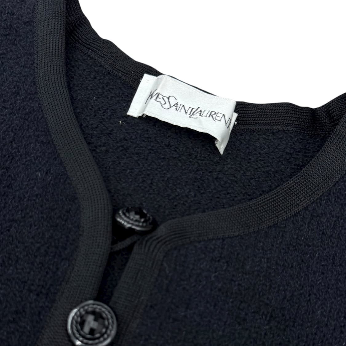 입생로랑 블랙 포인트 버튼 울 가디건 자켓 상품이미지6