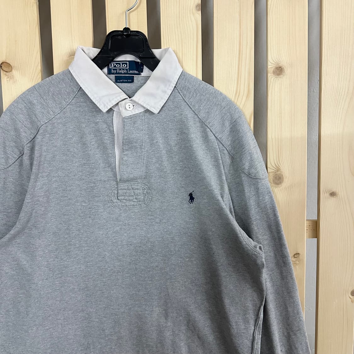 (M) 폴로 랄프로렌 그레이 럭비셔츠 럭비티 카라티 상품이미지3