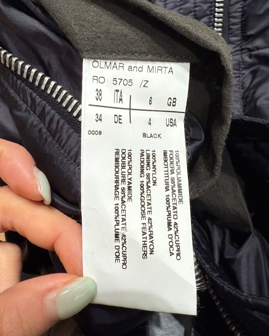 릭 오웬스 블랙 구스다운 후디 패딩  상품이미지9