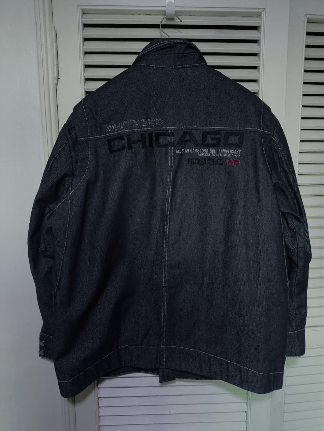 105 00's MLB 엠엘비 시카고 화이트삭스 데님자켓 상품이미지5