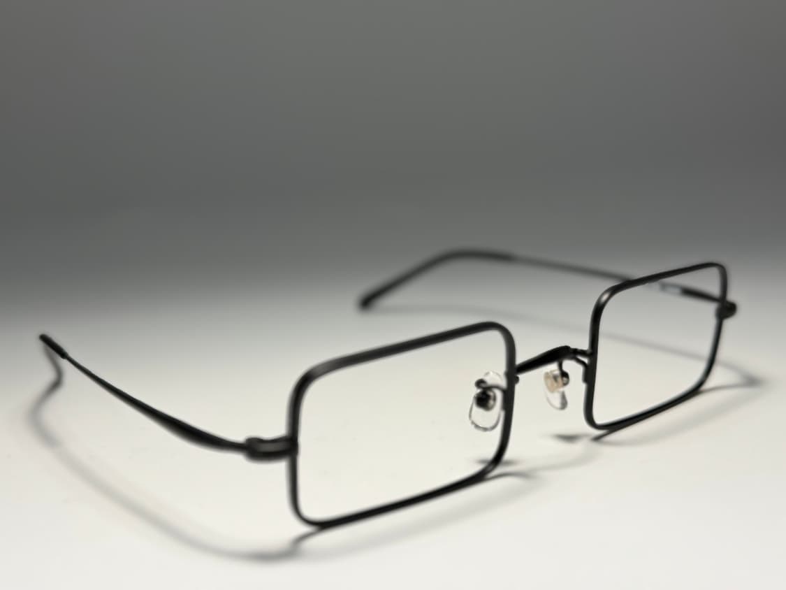 EFFECTOR 이펙터 새들 스퀘어 매트블랙 티타늄 일본제 안경 0104 상품이미지5