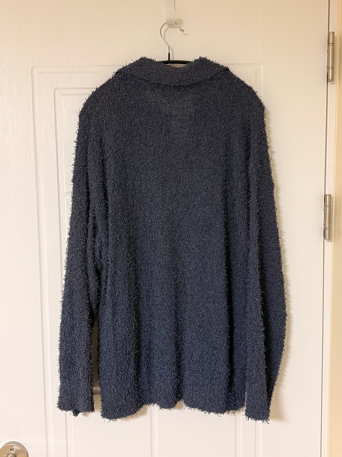 문선 오픈카라 니트 네이비 Free Size 상품이미지2