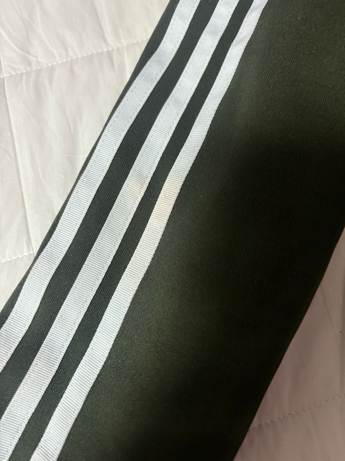 아디다스 빈티지 말차 카키 슈퍼스타 트랙탑 져지 집업 파이어버드 상품이미지4