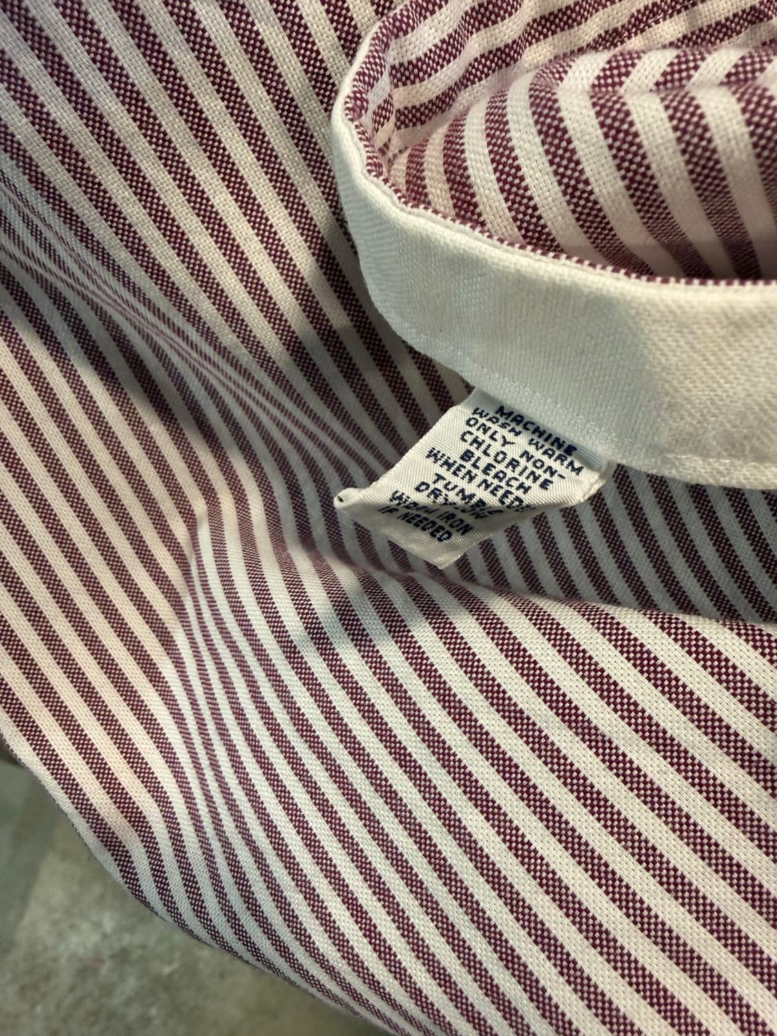 XXL 랄프로렌 클래식핏 포켓 자수 스트라이프 셔츠 퍼플화이트 상품이미지8