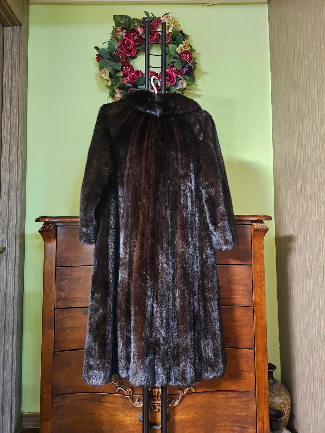 천연밍크 롱코트 상품이미지5