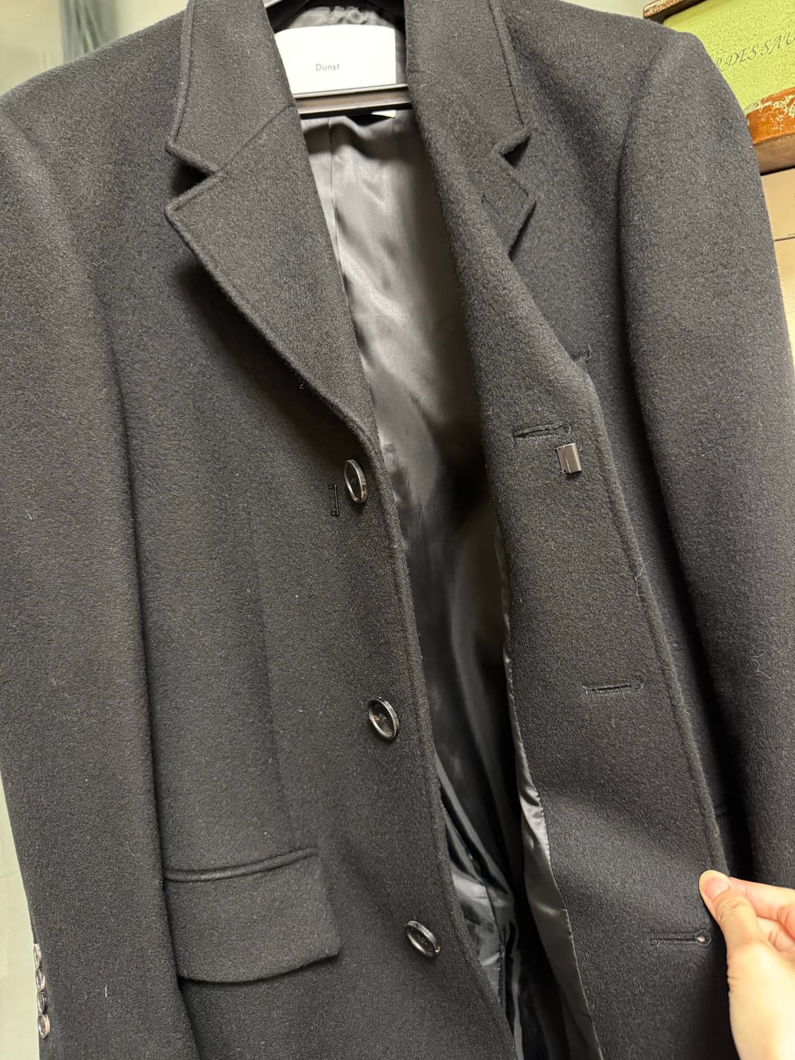 던스트 2-way 3 button 캐시미어 코트 상품이미지4