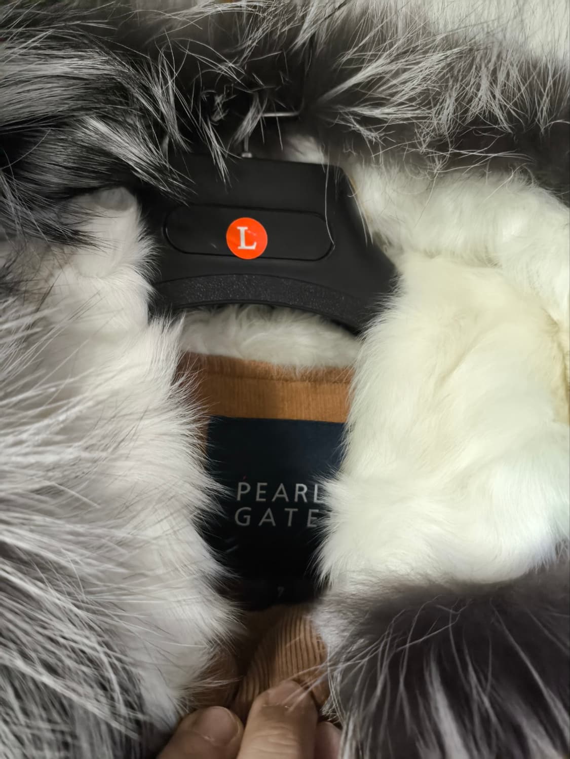 100 파리게이츠 구스다운 패딩 여우털 양털 상품이미지5