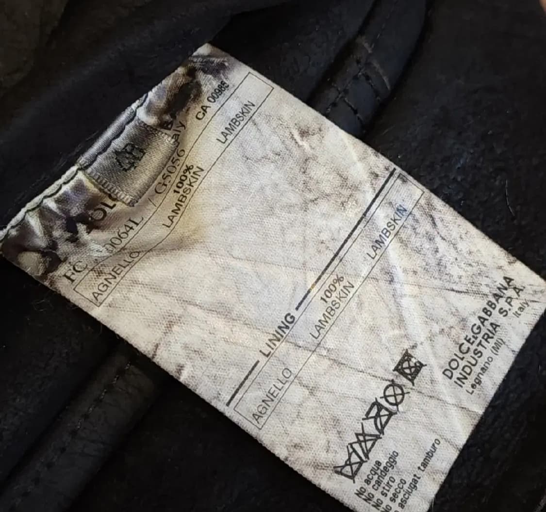 00년대 돌체앤가바나 나폴레옹 더블 브레스티드 쉐어링 레더자켓 48 상품이미지9